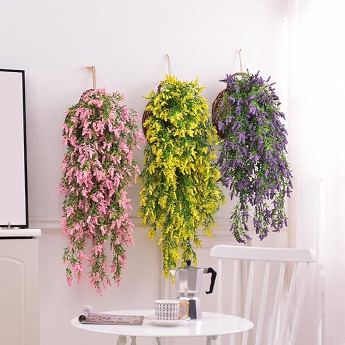 Vignes de fleurs artificielles suspendues