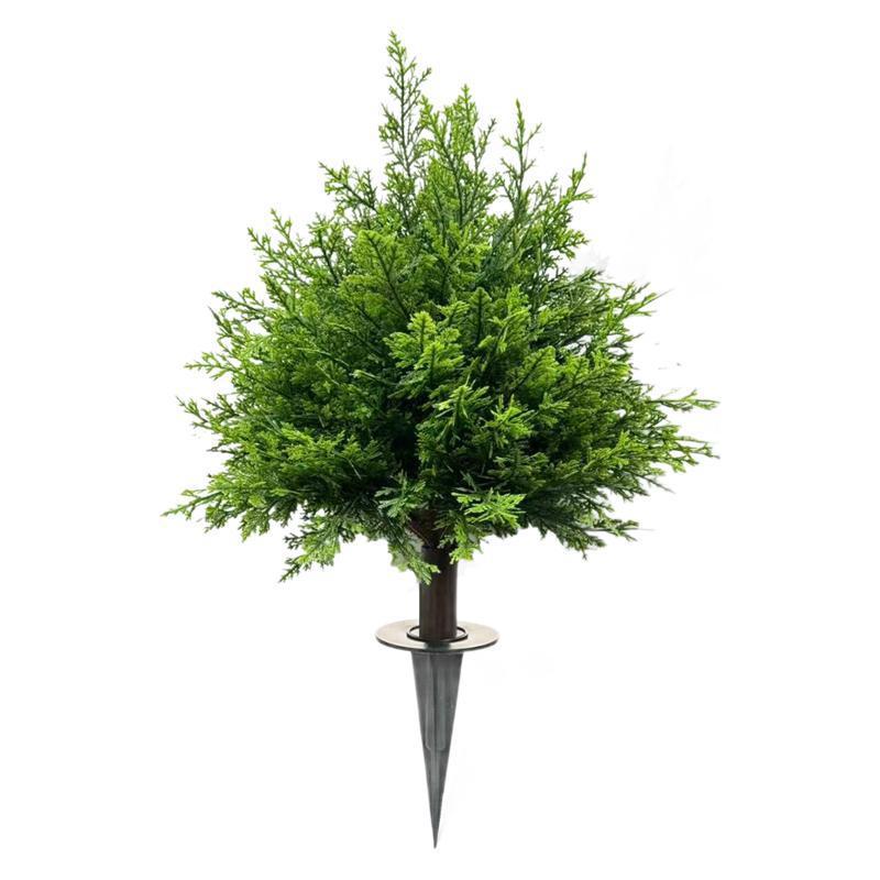 Arbres Topiaires en Cèdre Artificiel avec Piquet de Sol